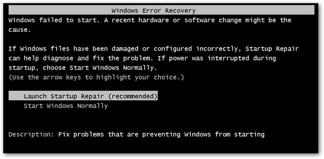 Fix Windows Startup Errors with Startup Repair