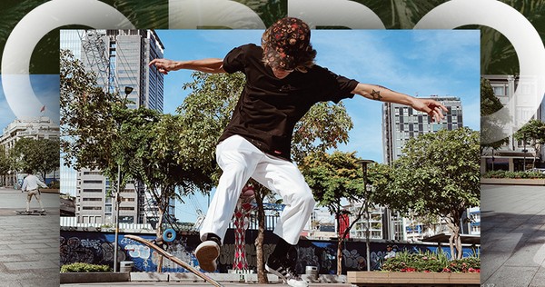 Follow the Passionate Longboard Guy - the Subject Is Hard to