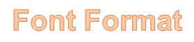 Font Format on Word