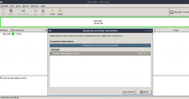 format flash drive for raspberry pi