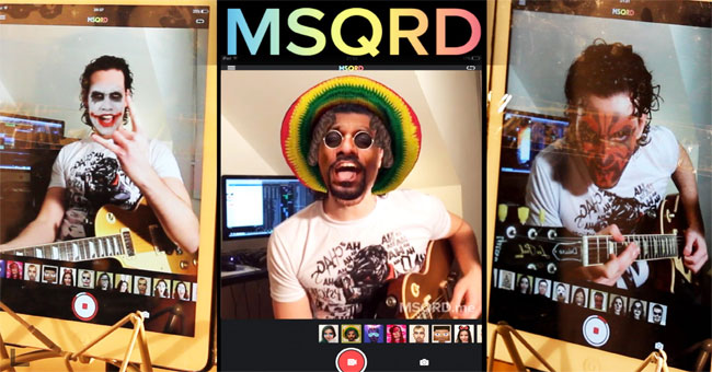 Funny Makeup for Selfie Photos on iOS with MSQRD