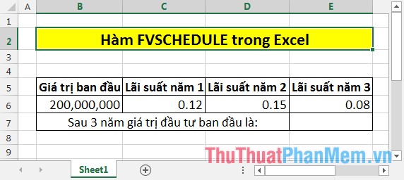 How to Use the FVSCHEDULE Function in Excel