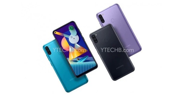 Galaxy M11 Revealed: Perforated Screen, 3 Rear Cameras