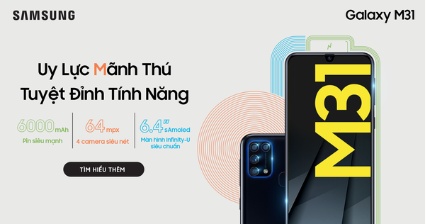 Galaxy M31 Launched in Vietnam: 64mp Camera, 6gb RAM, 6000 Mah