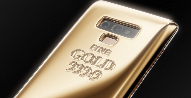 Galaxy Note 9 Special Edition, Inlaid 1KG of Pure Gold, Priced at 1.4 Billion