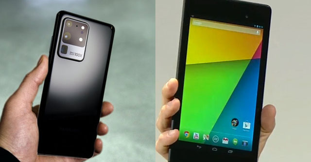 Galaxy S20 Ultra 6.9 Inch Screen, Nexus 7 7 Inch Screen, 2