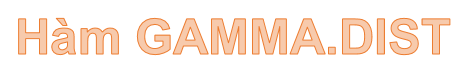 GAMMA. DIST Function in Excel
