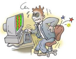 Getting 'Sick' Is Common in Computer Users
