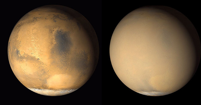 Giant Dust Storms Are Taking Away Water on Mars