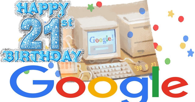 Google Birthday 21 Years Old Look Back on the Past Years and the