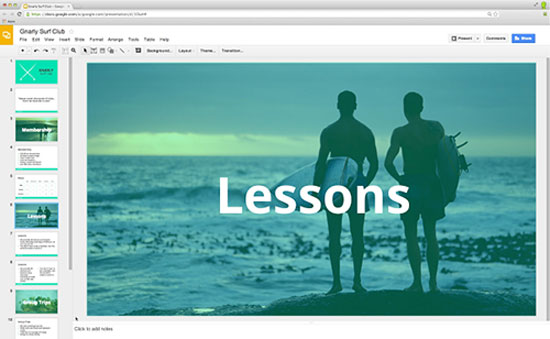 Google Updates the Online Application Slides