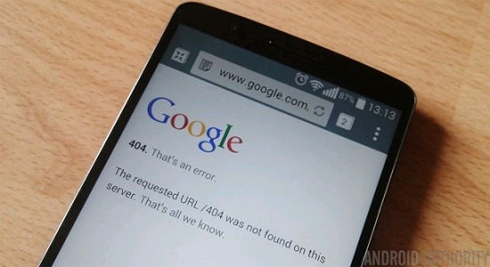 Google Wants to Remove 404 Error Messages on Chrome