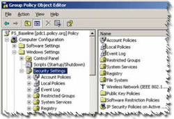 Group Policy Special Security Settings