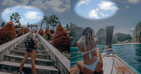 Hotgirl Instagram Discovered Identical Cloud Collage on Travel