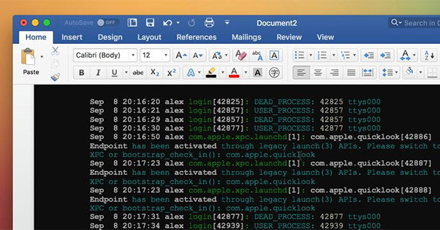 How to Add Color Coded Terminal Code to Microsoft Word