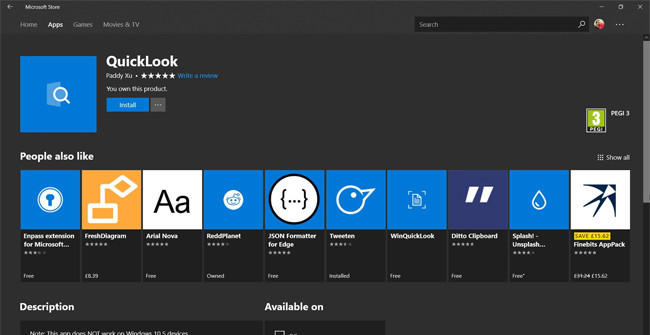 How to Bring Quick Look Mac OS Preview to Windows 10