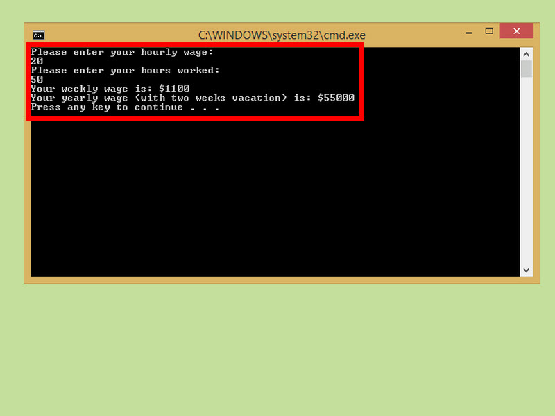 How to Calculate Your Wage in C++