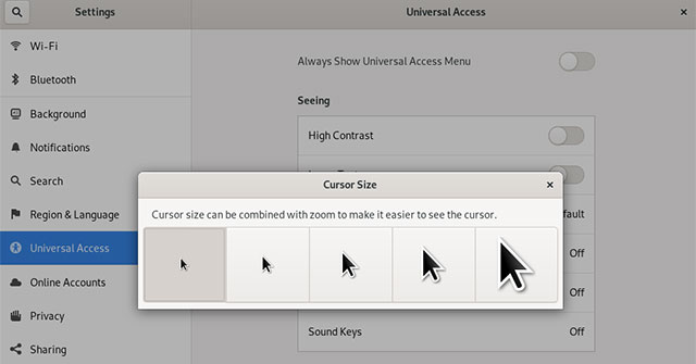 How to Change the Cursor Size on the Debian 10 Desktop