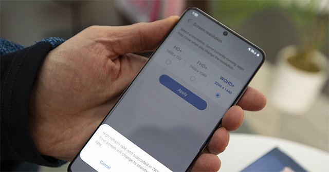 How to Change the Screen Resolution of Galaxy S20