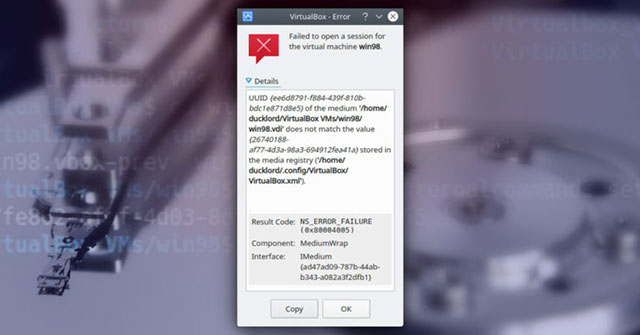 How to Change the Uuid in Virtualbox Hdd