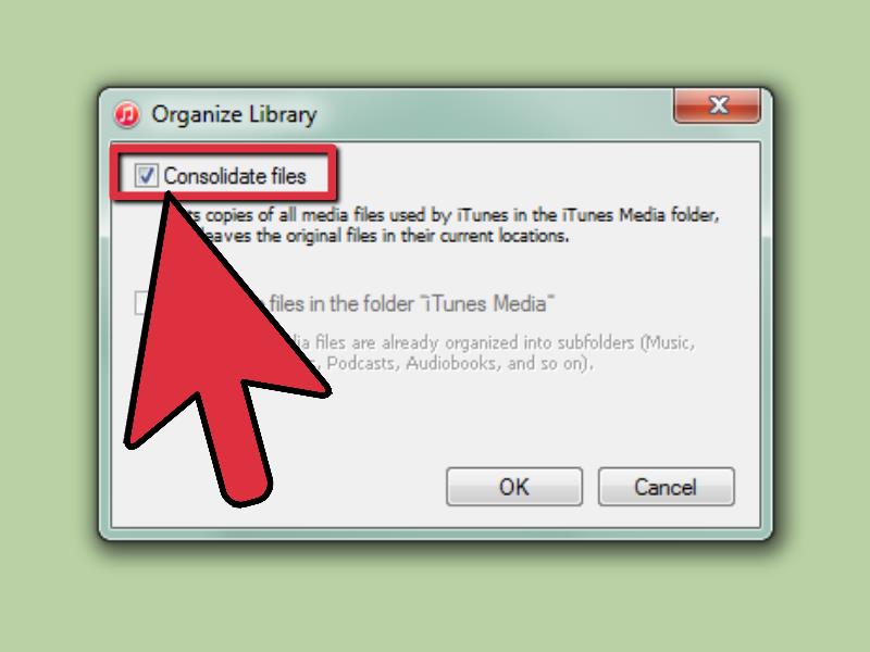 Menu: How to Consolidate Itunes Library