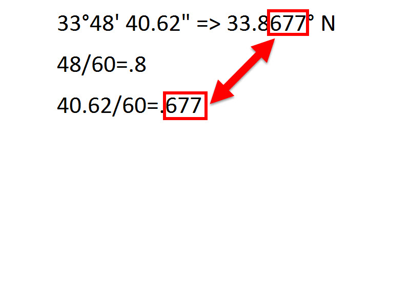 How to Convert Latitude and Longitude Units from Degrees to