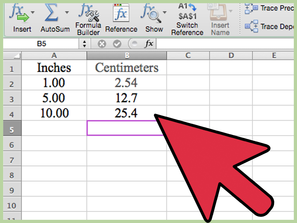 Cell: How to Convert Measurements Easily in Microsoft Excel