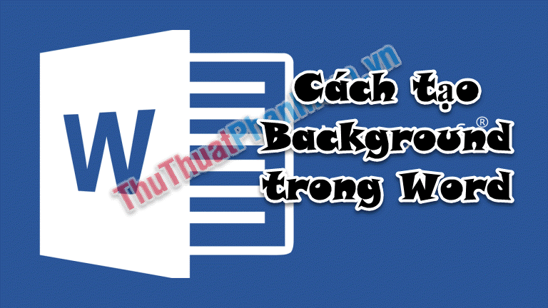 create a background picture in word