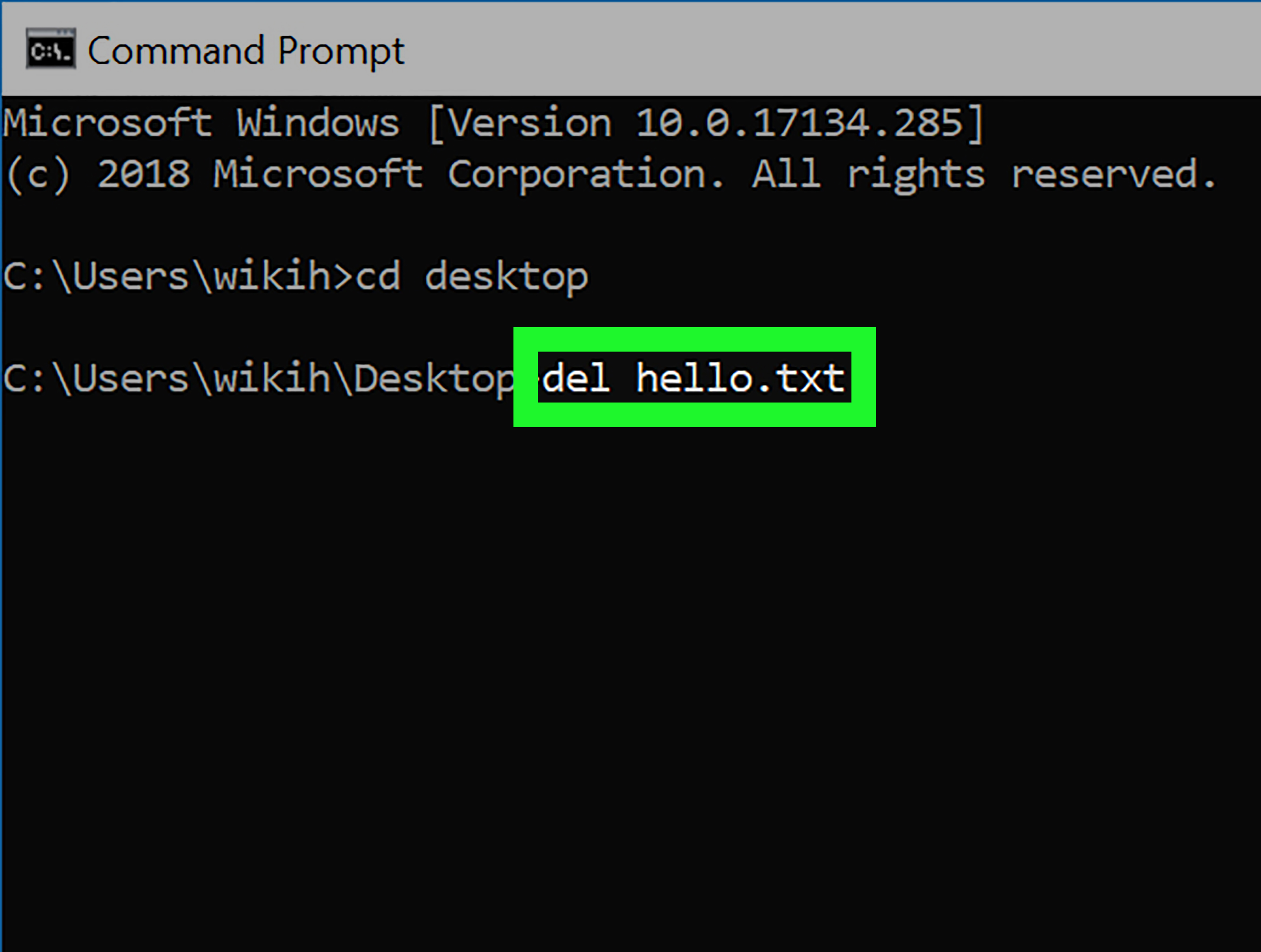 How To Create And Delete Files And Directories From Windows Command Prompt