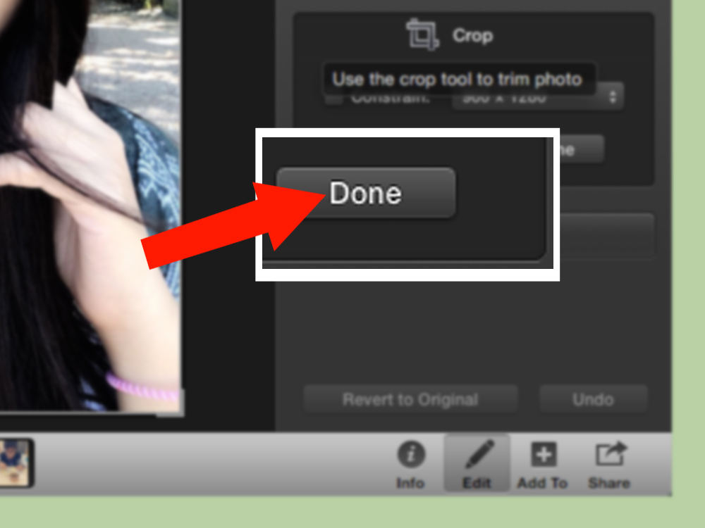 Click: How to Crop Images in Iphoto