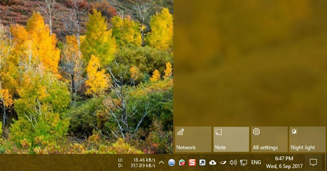 How to Customize the Note Button in Windows 10 Action Center to