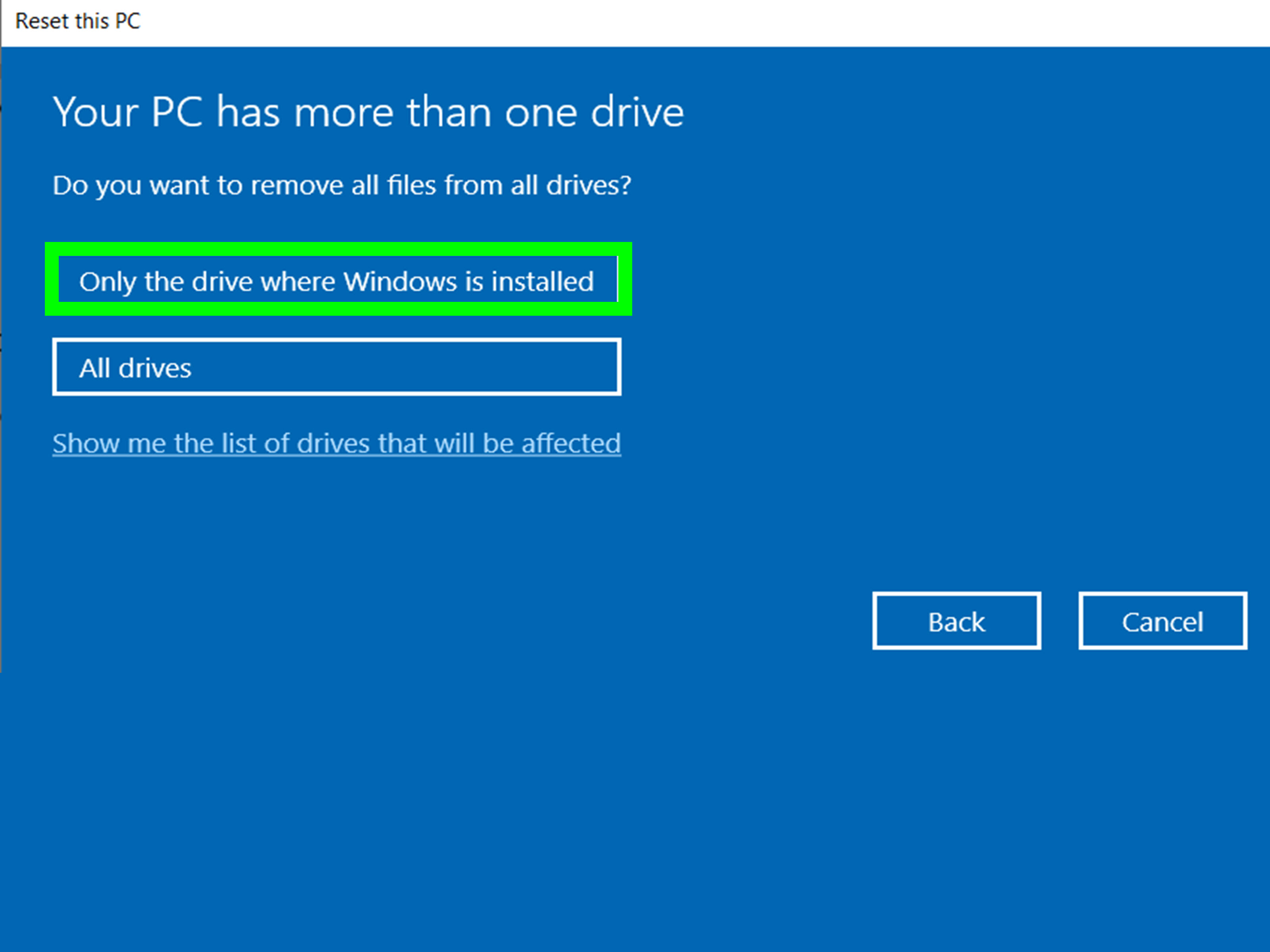 Click: How to Downgrade from Windows 10