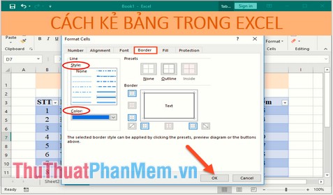 How to Draw a Table in Excel