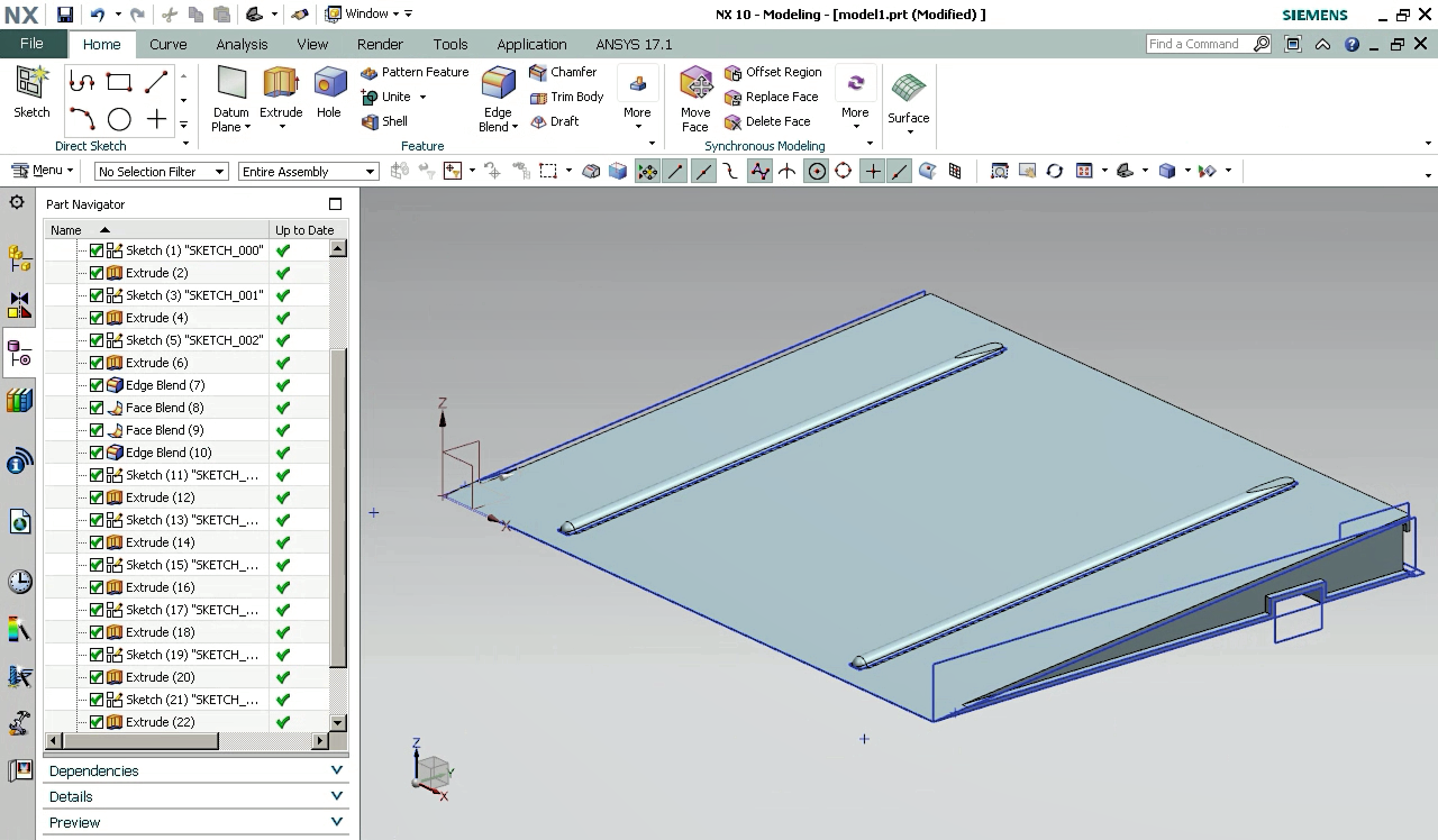 Click: How to Draw a Wheelchair Shower Ramp in Siemens Nx