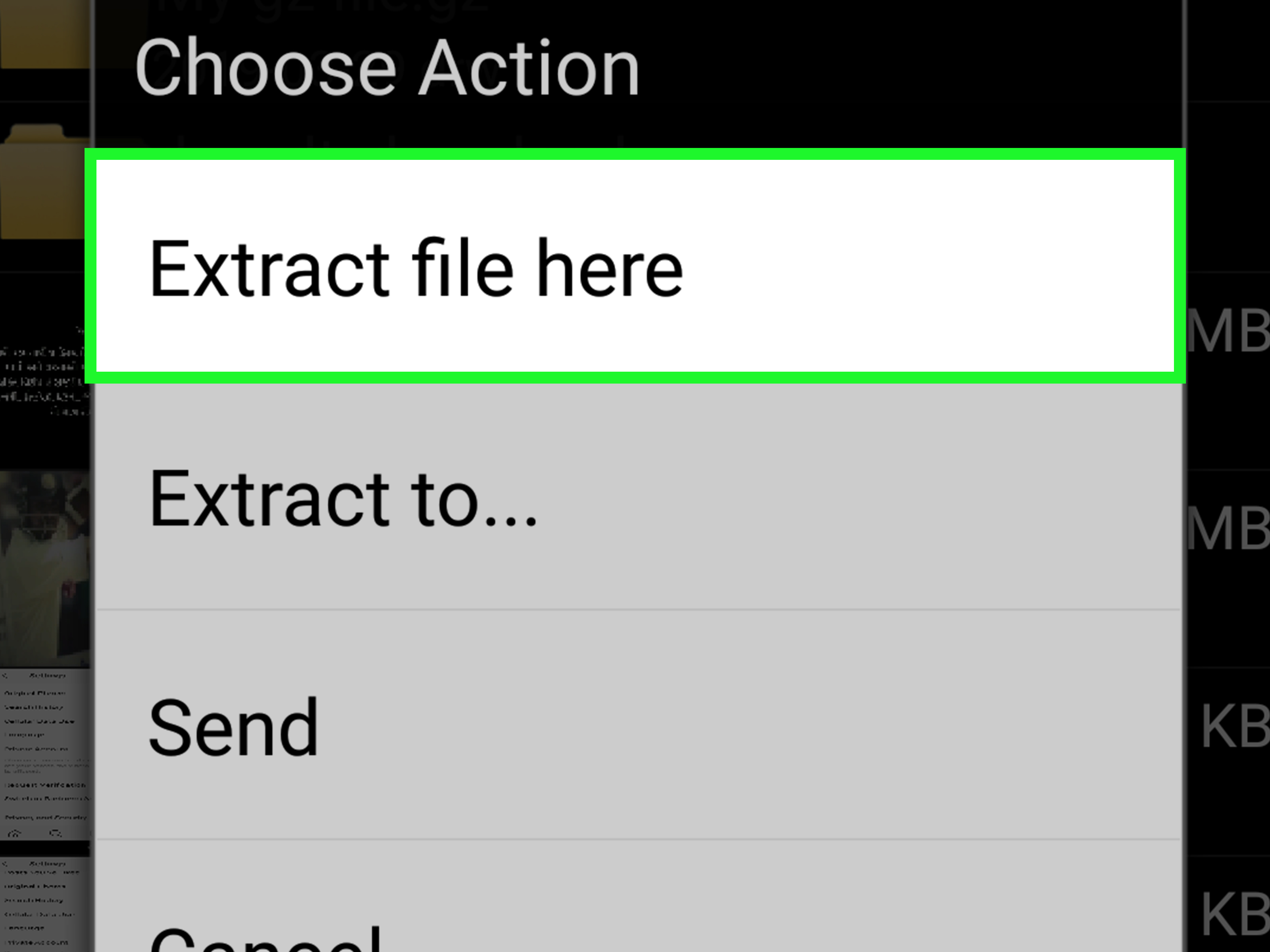 Folder: How to Extract a Gz File