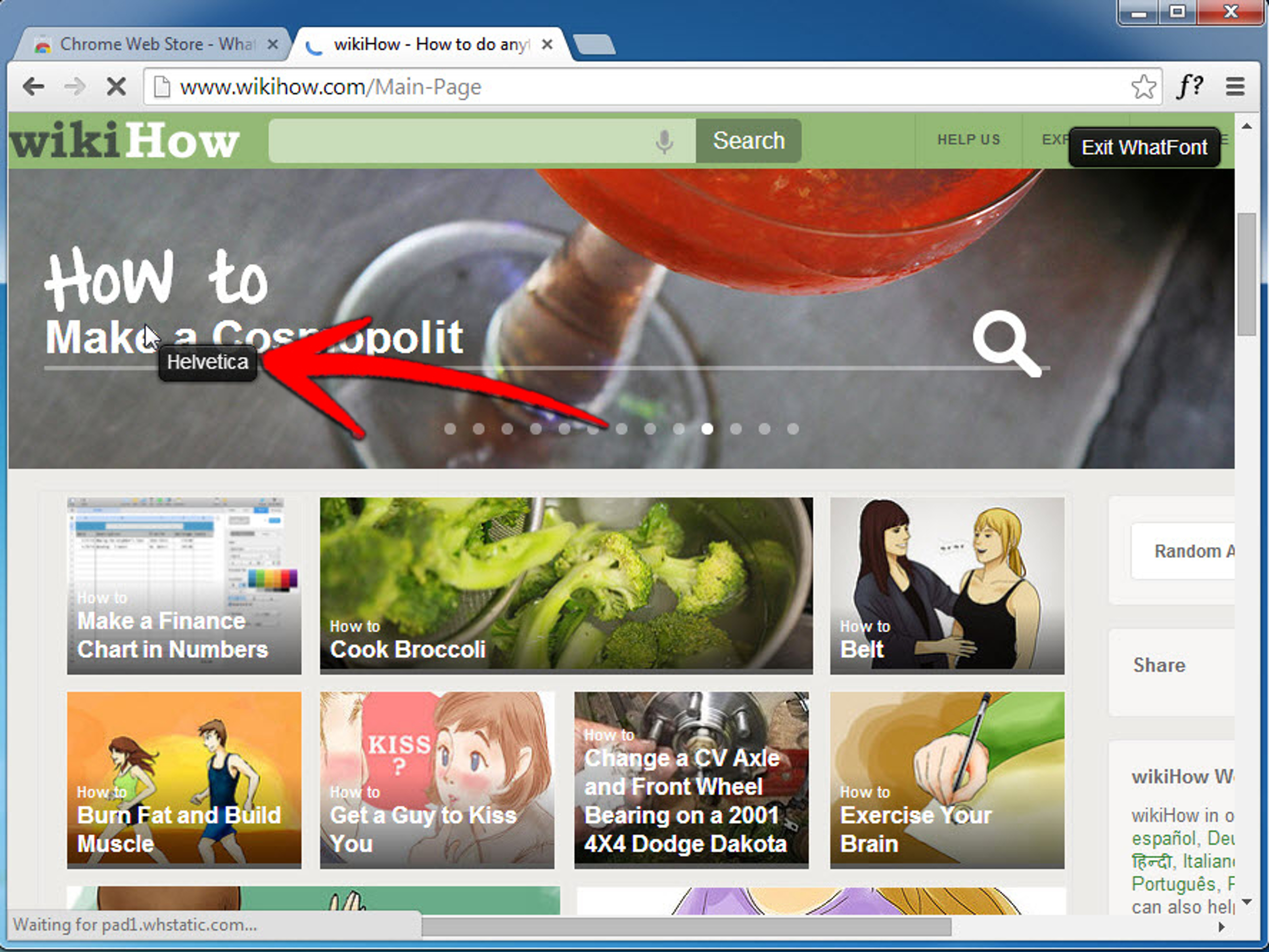 Click: How to Find the Font Used on a Website with Whatfont