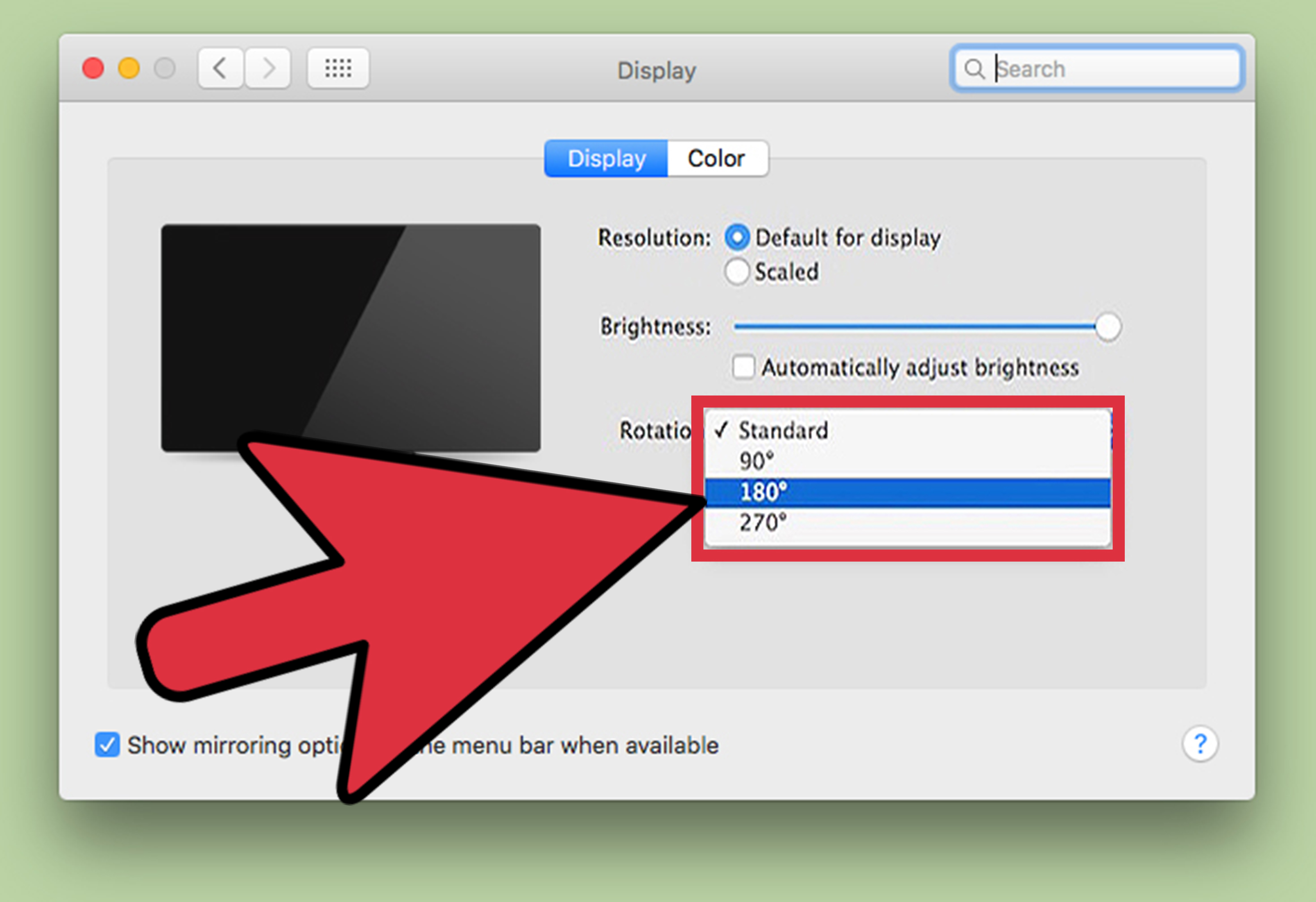 Rotation: How to Fix a Rotated Screen