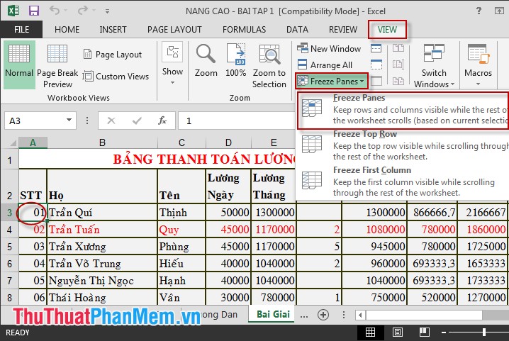 How to Fix Columns and Headlines in Excel: Step-by-Step