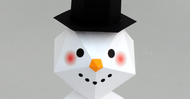 How to fold snowman with Christmas decoration paper very