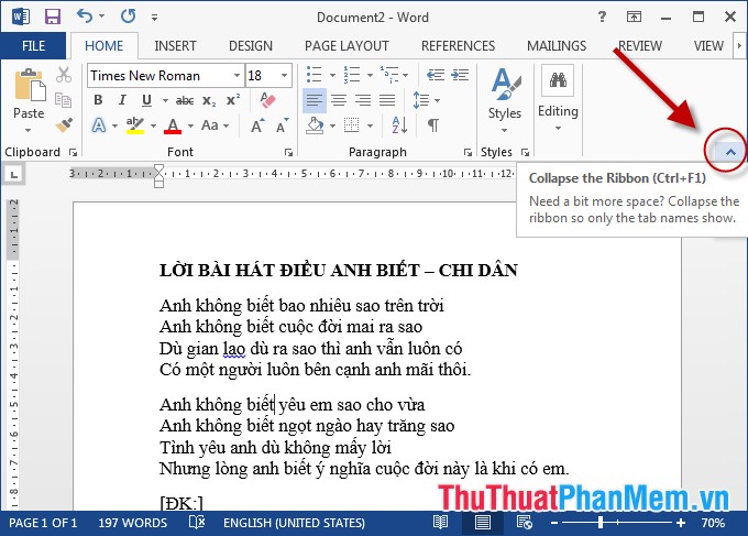 How to Hide and Show the Ribbon Toolbar in Word and Excel