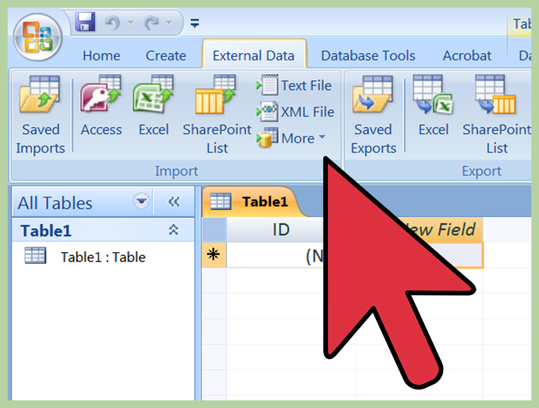 How to Import Excel into Access