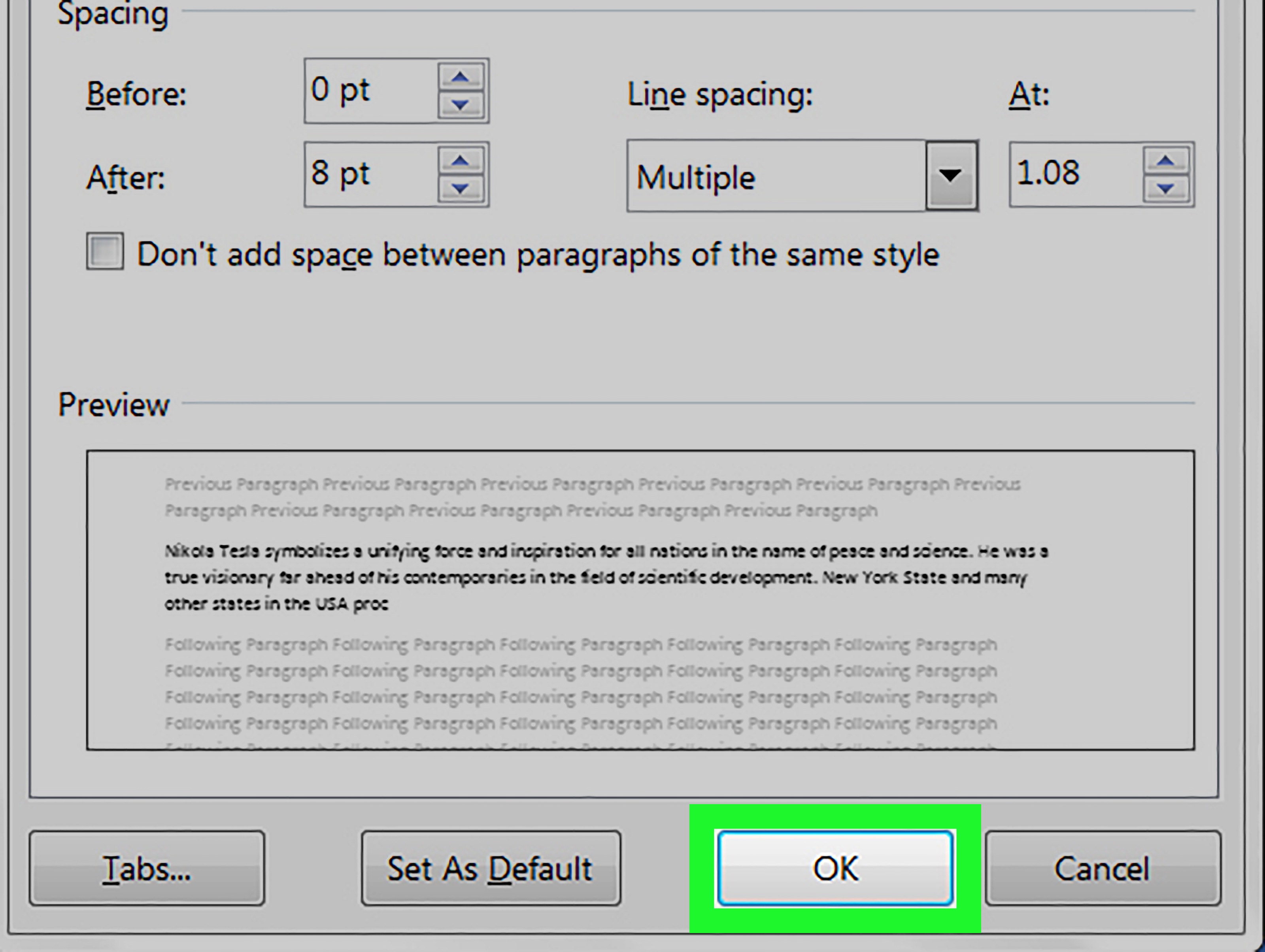 Paragraph: How to Indent in Word