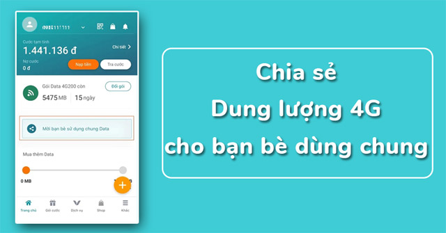 How to Invite Friends to 'Use Viettel 4G Sharing' Every Month to