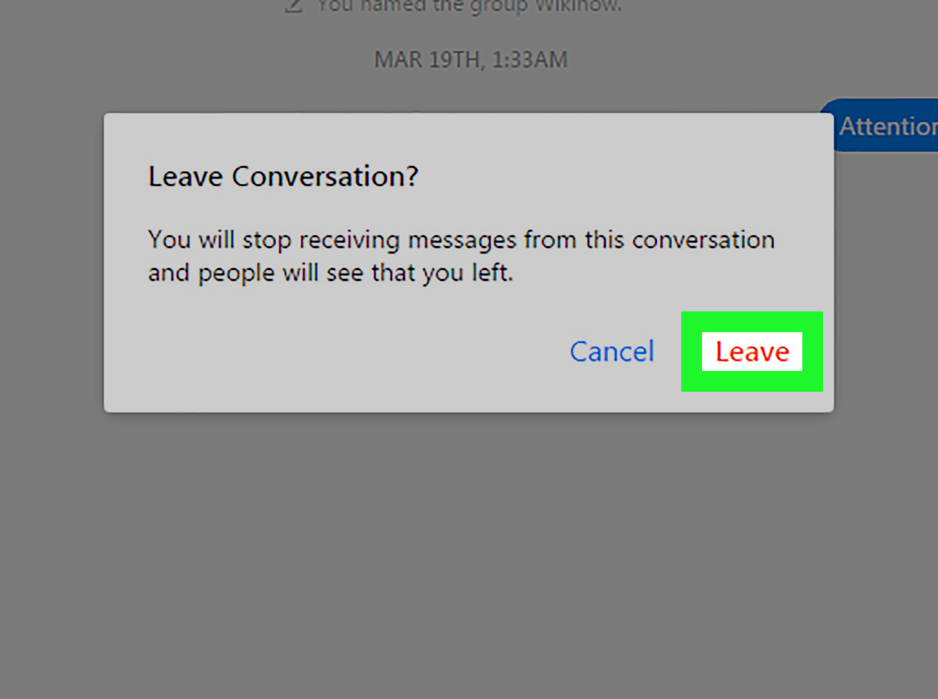 turn off messenger on mac for group messages