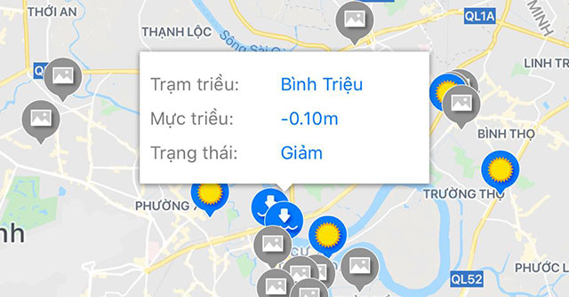 How to Look for Flood Spots in Ho Chi Minh City on the Phone