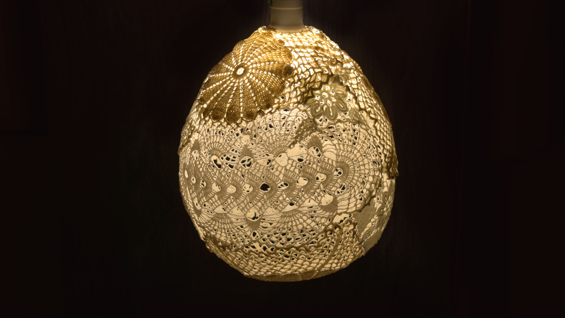 How to Make a Doily Lamp