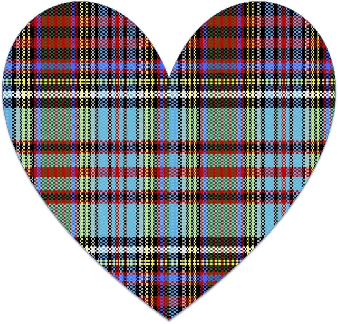 Range: How to Make a Tartan Heart Image in Excel