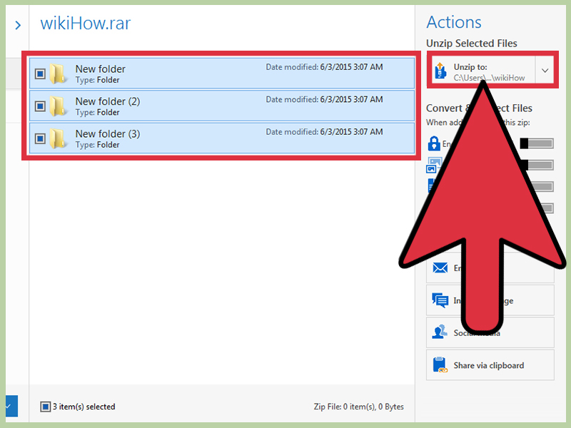 unzip and unrar windows 10