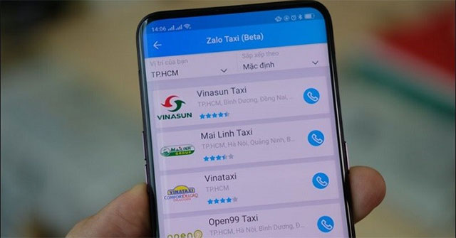 How to Order a Taxi by Zalo on the Phone: Order Taxi by Zalo