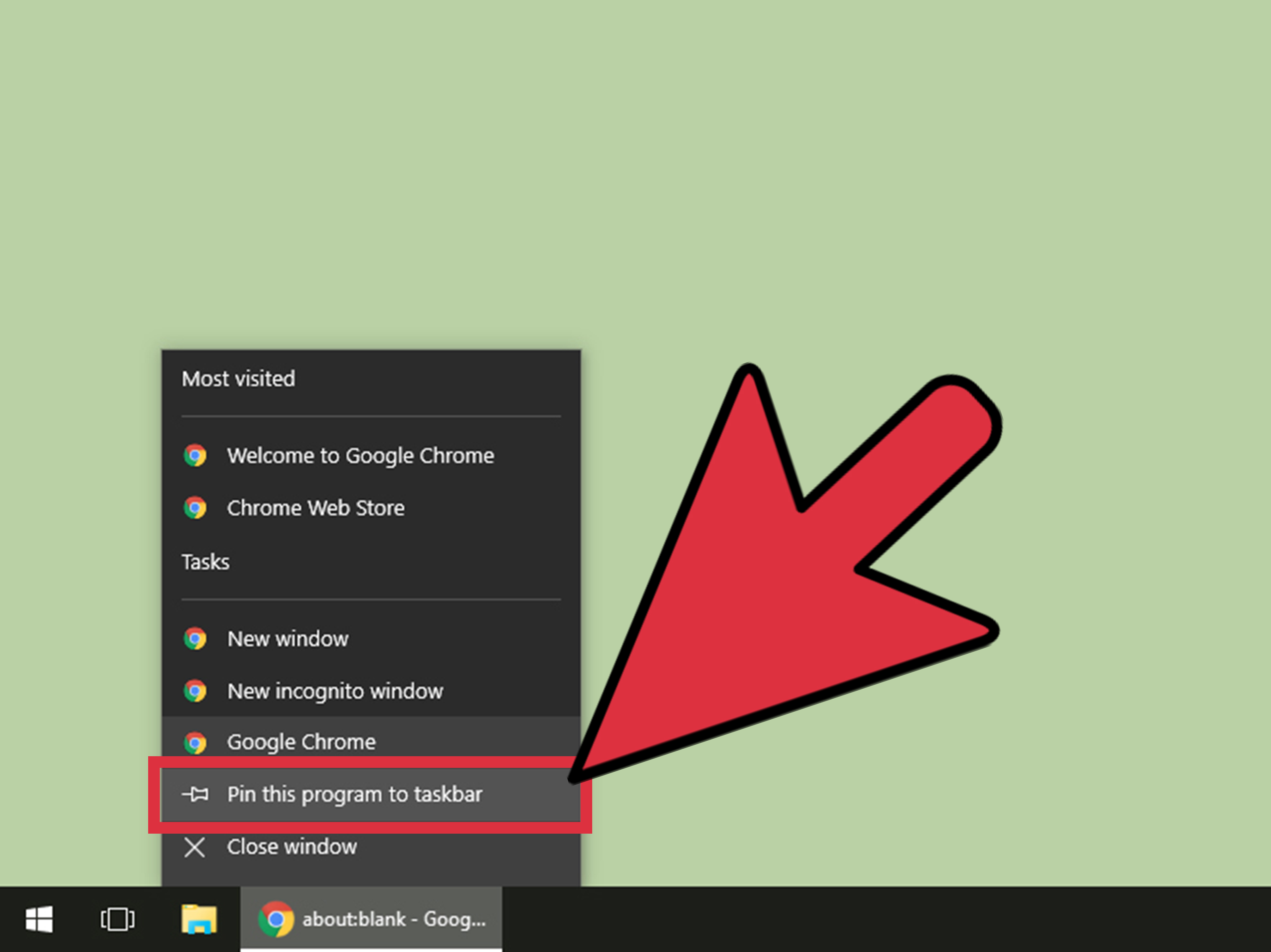 How To Pin A Tab To Taskbar